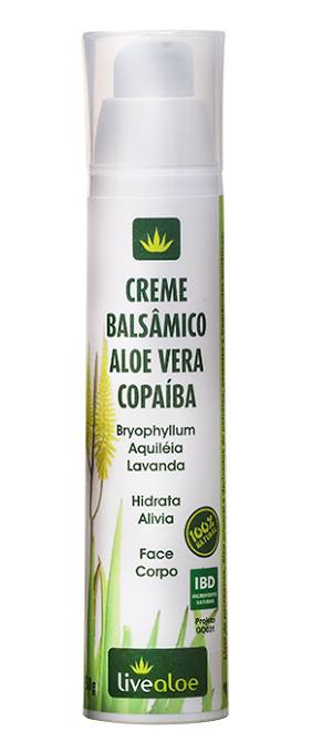 Creme Balsâmico Aloe vera, Copaíba, Folha Santa, Aquiléia, Lavanda 50g