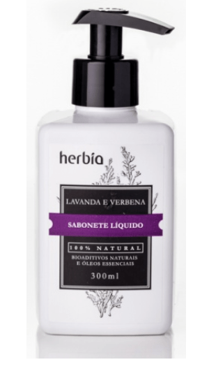 Sabonete Liquido Orgânico Herbia Lavanda & Verbena Branca 300 ml - Nova Fórmula