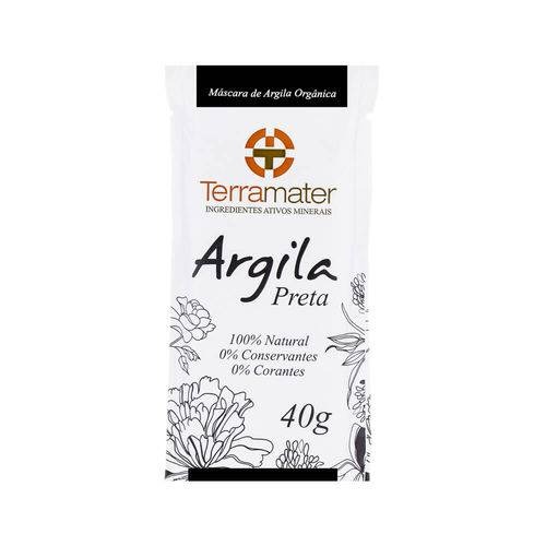 Argila Preta 100% Natural - Proteção térmica e Desintoxicante 40g