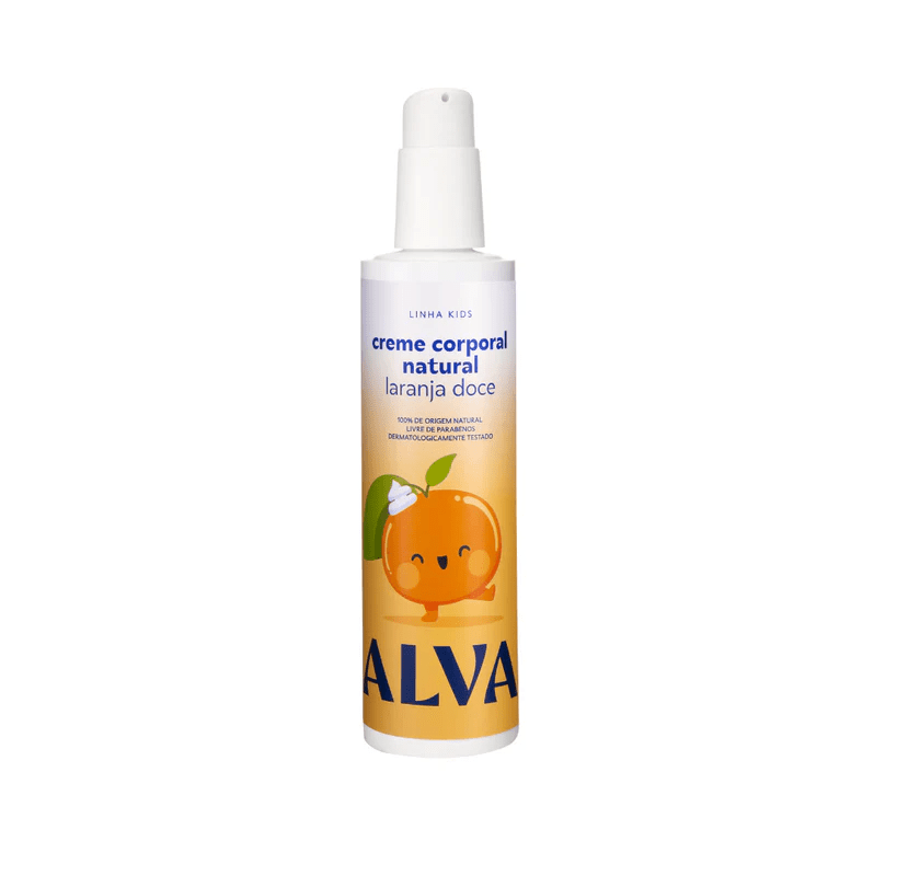 Creme Corporal Infantil Laranja Doce e Baunilha 250ml Alva