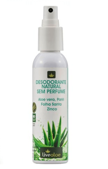 Desodorante Natural, Orgânico e Vegano em Spray Sem Perfume 120ml