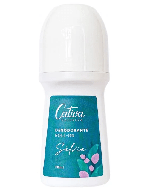 Desodorante Rollon de Sálvia - Sem Sais e Alumínio - Natural