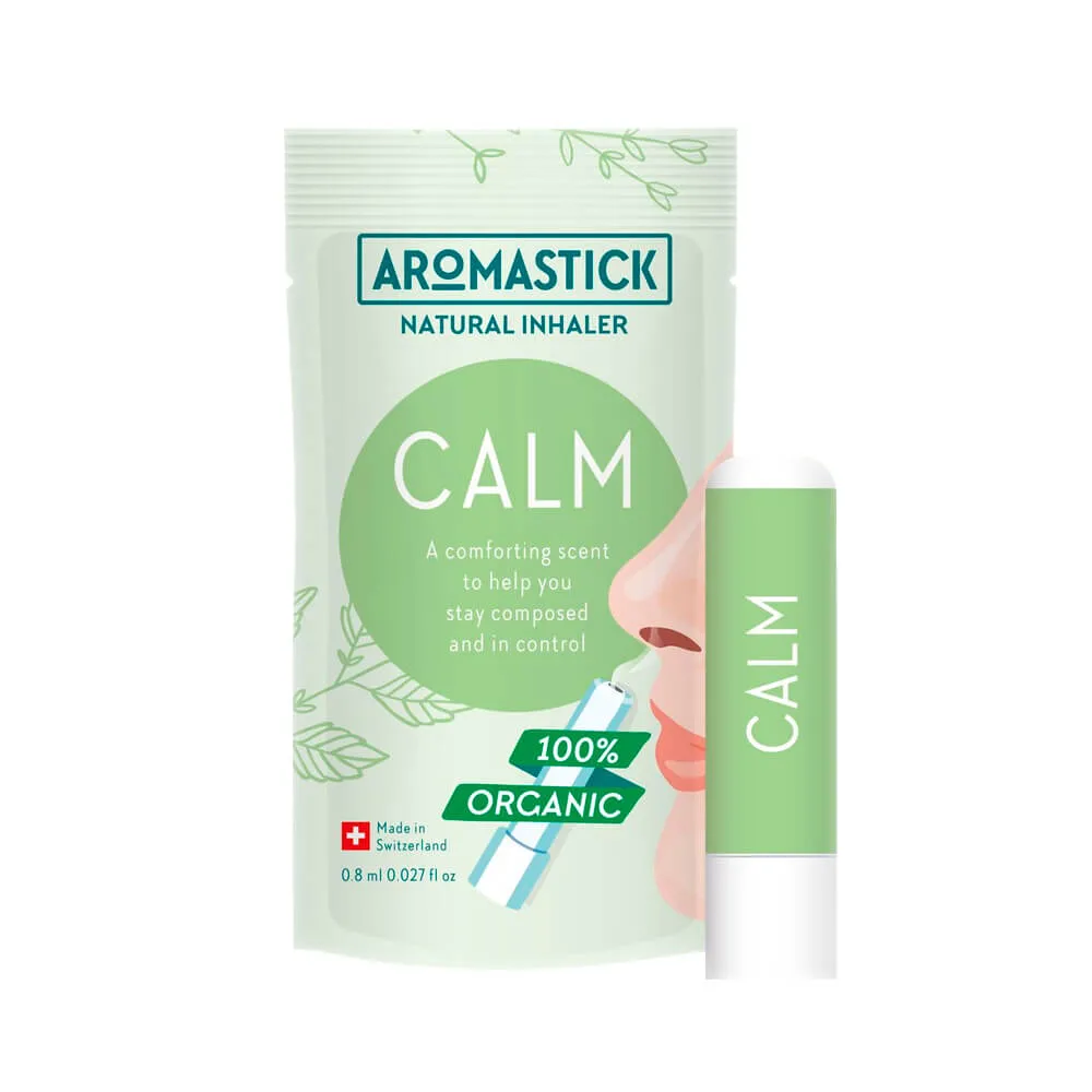Inalador Nasal Orgânico Calmante – AromaStick