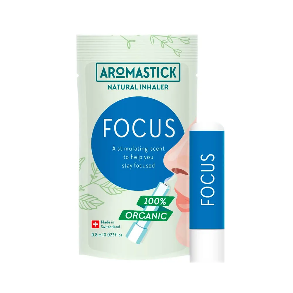 Inalador Nasal Orgânico Foco – AromaStick