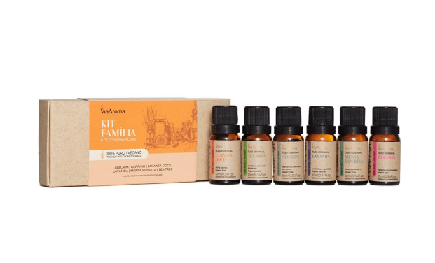 Kit Óleos Essenciais Família Via Aroma - 6 unidades