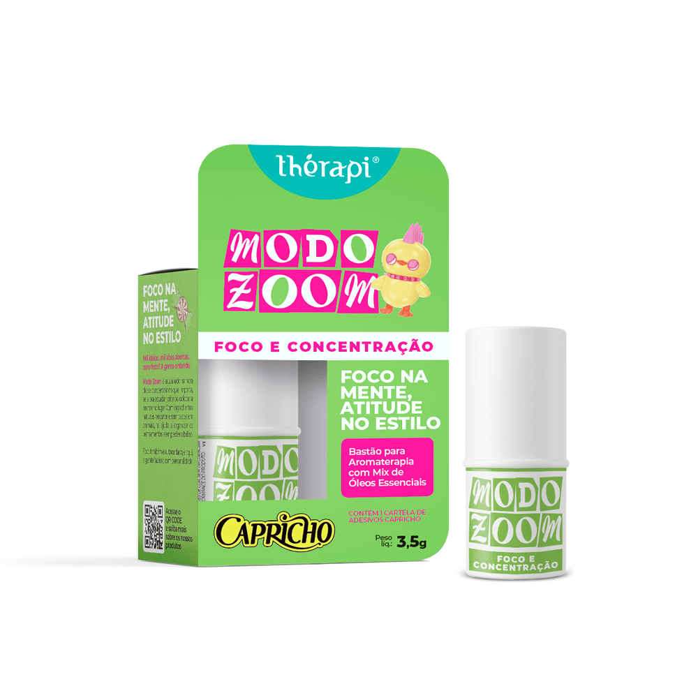 Óleo essencial em bastão | Modo Zoom Foco e Concentração