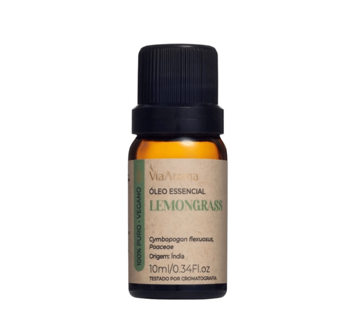 Óleo Essencial Lemongrass Via Aroma - 10ml