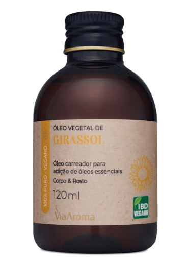 Óleo Vegetal de Girassol Via Aroma - 120 ml
