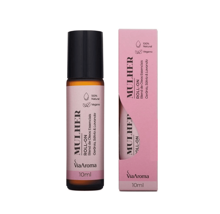 Roll-On Blend Óleos Essenciais Mulher Via Aroma - 10ml