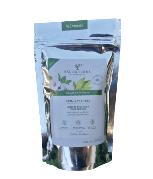 Refil Shampoo Neem & Tea Tree 200 ml 