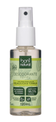 Desodorante Natural e Vegano Spray Perfume suave Boni 120ml