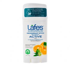 Desodorante Natural Twist Active LAFE'S Limão e Bergamota 64g