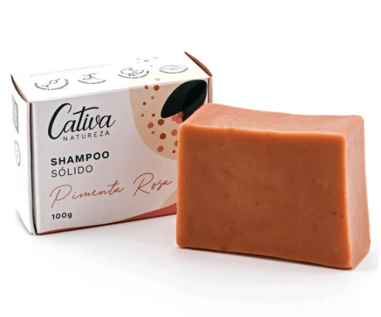 Shampoo Sólido Pimenta Rosa (Aroeira) 100g